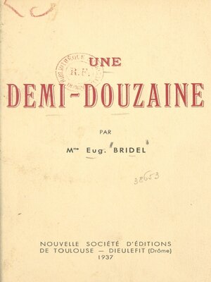 cover image of Une demi-douzaine